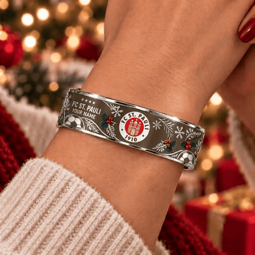 FC St. Pauli Bundesliga Christmas Bracelet Custom Any Name Gifts For Fan