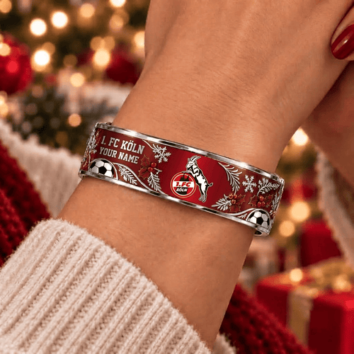 1. FC Köln Bundesliga Christmas Bracelet Custom Any Name Gifts For Fan