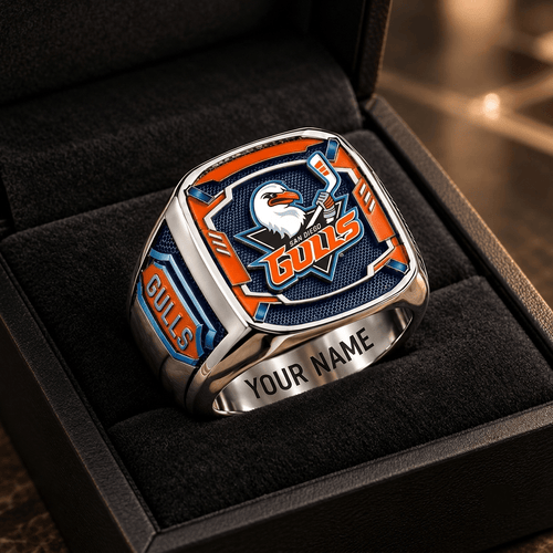 San Diego Gulls AHL Custom Fan Ring Print Style 3