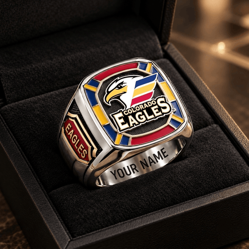 Colorado Eagles AHL Custom Fan Ring Print Style 3