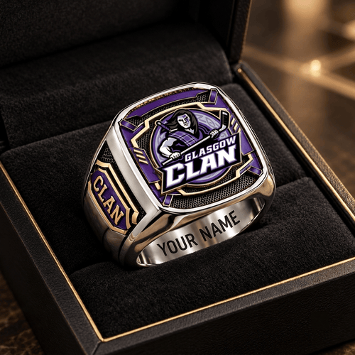 Glasgow Clan EIHL Custom Fan Ring Print Style 3