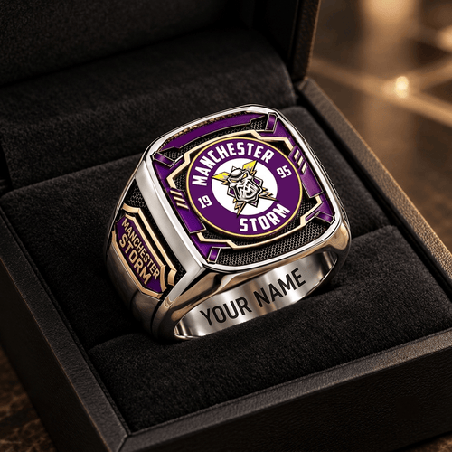 Manchester Storm EIHL Custom Fan Ring Print Style 3