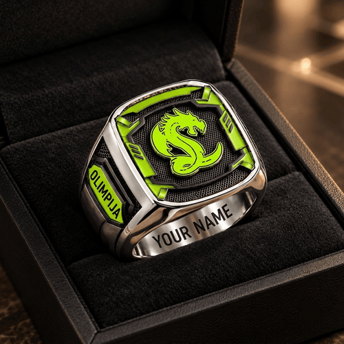 HK Olimpija Ljubljana ICEHL Custom Fan Ring Print Style 3