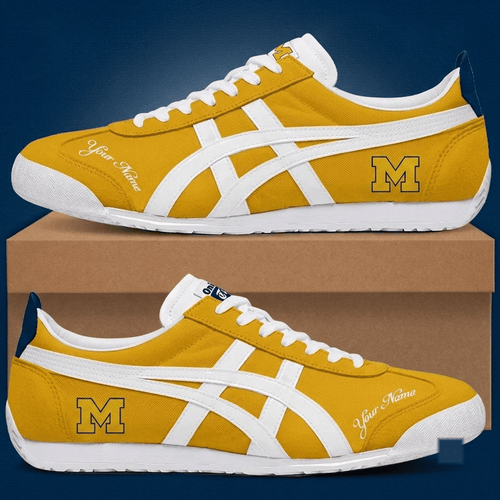 Michigan Wolverines NCAA Unisex Training Shoes Custom Name Gifts