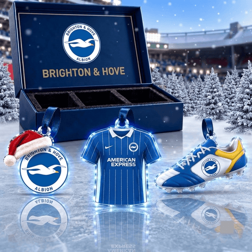 Brighton & Hove Albion EPL Team Full Set 3 Acrylic Ornament