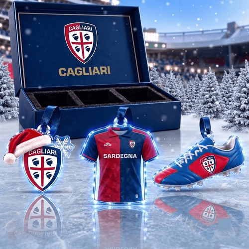 Cagliari Serie A Team Full Set 3 Acrylic Ornament