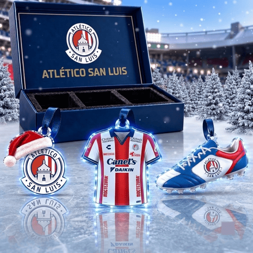 Atlético San Luis Liga MX Team Full Set 3 Acrylic Ornament