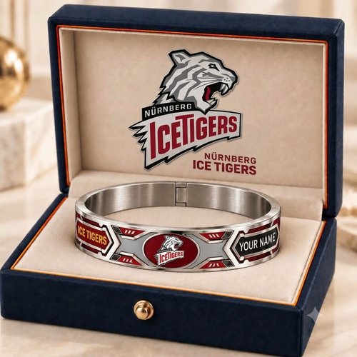 Nürnberg Ice Tigers DEL Personalized Bracelet Style 2