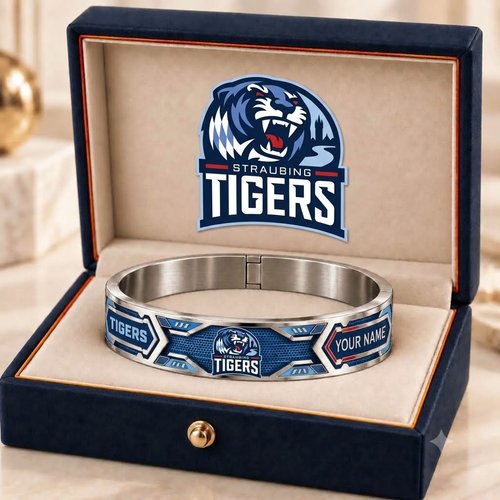Straubing Tigers DEL Personalized Bracelet Style 2