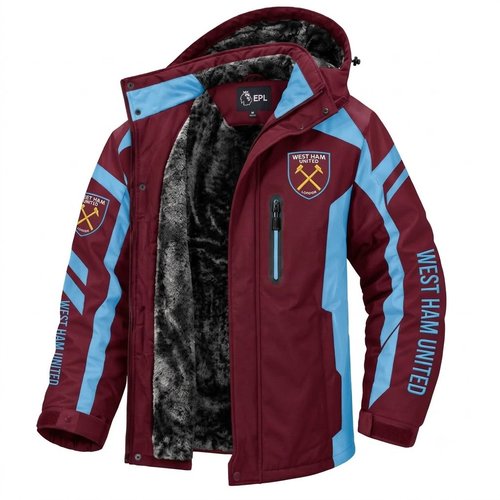 West Ham United EPL Waterproof Winter Parka Jacket