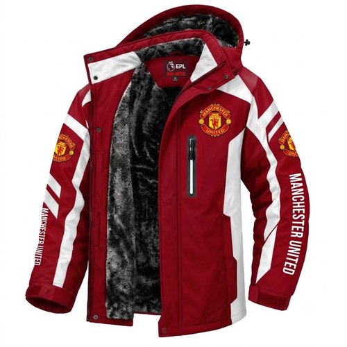 Manchester United EPL Waterproof Winter Parka Jacket