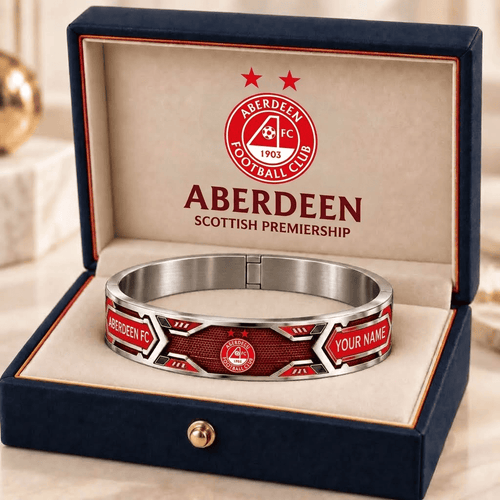 Aberdeen Scottish Premiership Personalized Bracelet Style 2