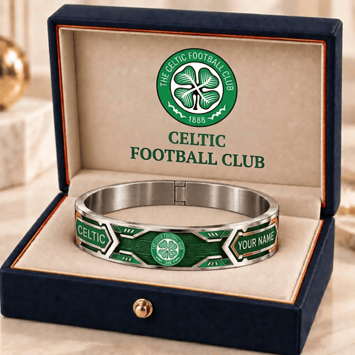Celtic Scottish Premiership Personalized Bracelet Style 2