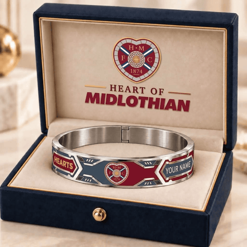 Heart of Midlothian Scottish Premiership Personalized Bracelet Style 2