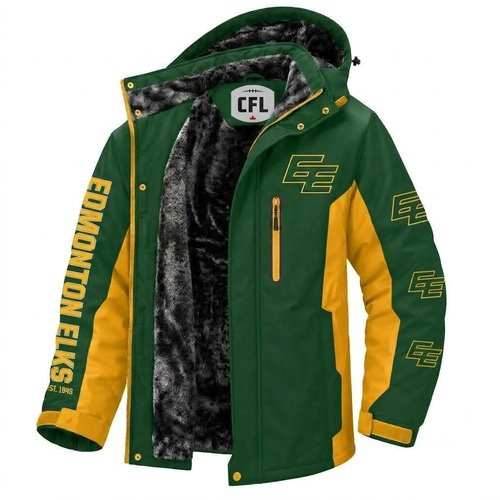 Edmonton Elks CFL Waterproof Winter Parka Jacket