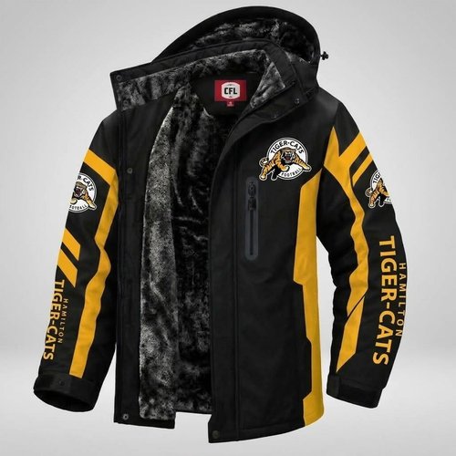 Hamilton Tiger Cats CFL Waterproof Winter Parka Jacket