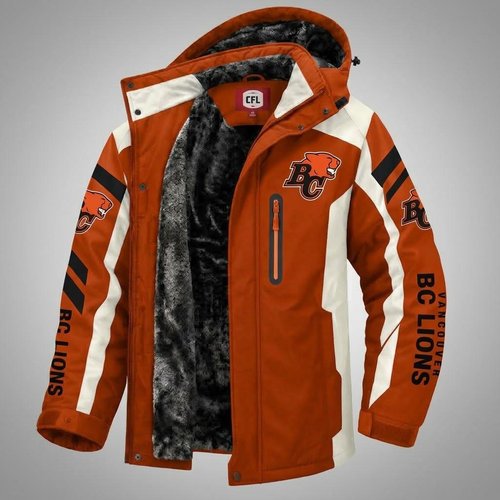 BC Lions CFL Waterproof Winter Parka Jacket