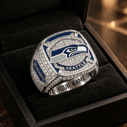 Seattle Seahawks NFL 3D Ring Style 4