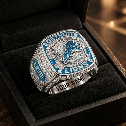 Detroit Lions NFL 3D Ring Style 4