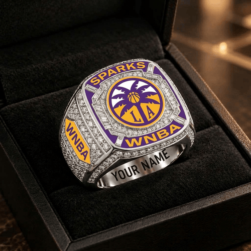 Los Angeles Sparks WNBA 3D Ring Style 4