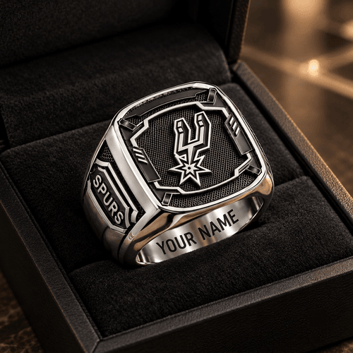 San Antonio Spurs NBA Custom Fan Ring Print Style 3