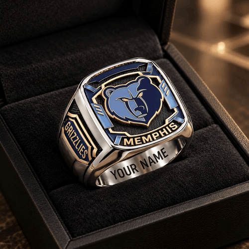 Memphis Grizzlies NBA Custom Fan Ring Print Style 3