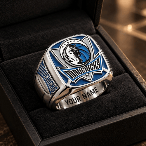 Dallas Mavericks NBA Custom Fan Ring Print Style 3