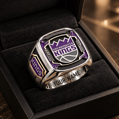 Sacramento Kings NBA Custom Fan Ring Print Style 3