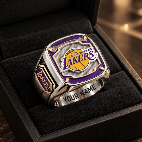 Los Angeles Lakers NBA Custom Fan Ring Print Style 3