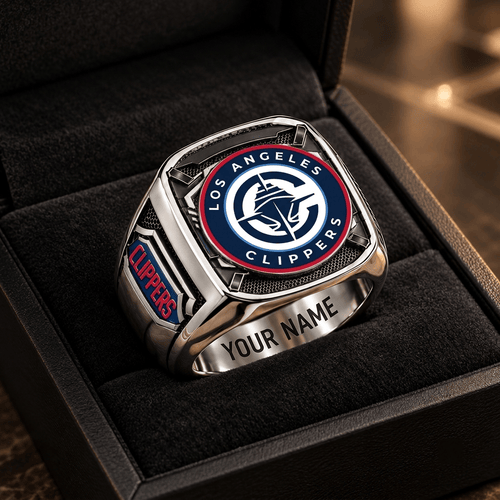 LA Clippers NBA Custom Fan Ring Print Style 3