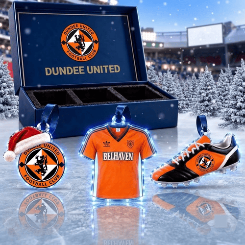 Dundee United Scottish Premiership Team Full Set 3 Acrylic Ornament