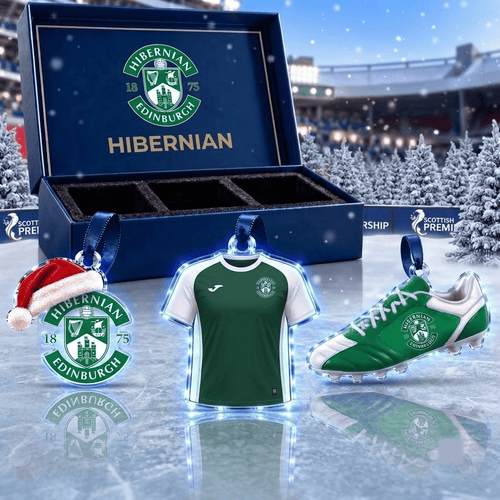 Hibernian Scottish Premiership Team Full Set 3 Acrylic Ornament
