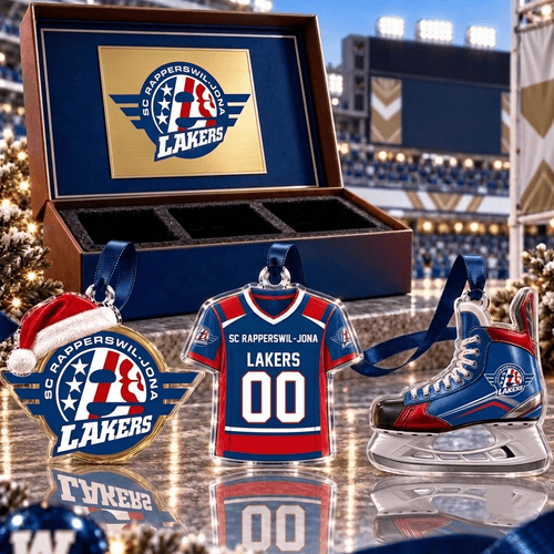SC Rapperswil Jona Lakers NL Team Full Set 3 Acrylic Ornament