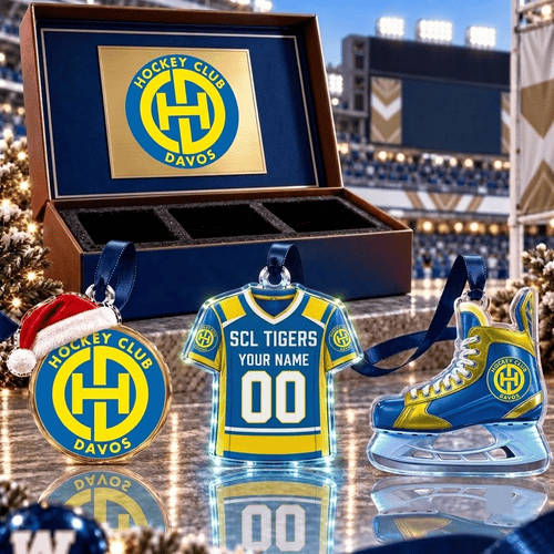 HC Davos NL Team Full Set 3 Acrylic Ornament