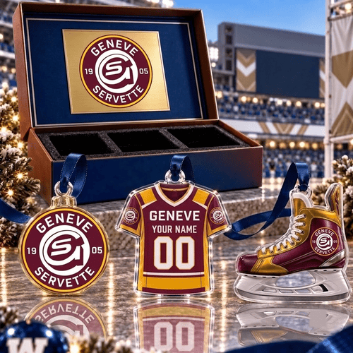 Genève Servette HC NL Team Full Set 3 Acrylic Ornament