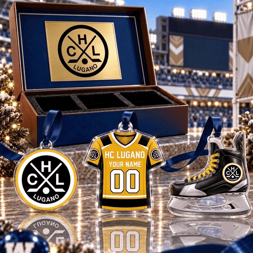 HC Lugano NL Team Full Set 3 Acrylic Ornament