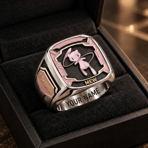 Mew Pokemon Custom Fan Ring Print Style 3