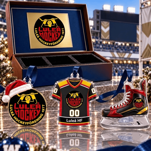 Luleå HF SHL Team Full Set 3 Acrylic Ornament