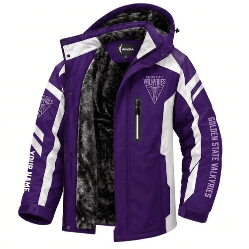 Golden State Valkyries WNBA Waterproof Winter Parka Jacket