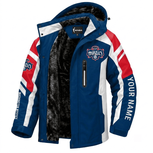 Washington Mystics WNBA Waterproof Winter Parka Jacket