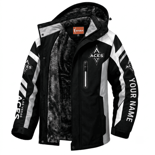 Las Vegas Aces WNBA Waterproof Winter Parka Jacket