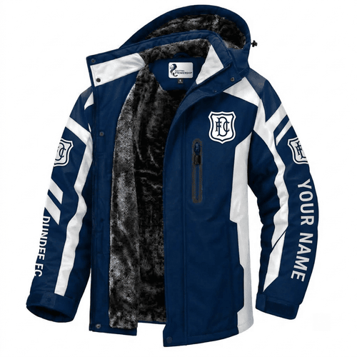 Dundee FC Scottish Premiership Waterproof Winter Parka Jacket