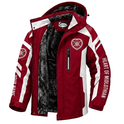 Heart of Midlothian Scottish Premiership Waterproof Winter Parka Jacket