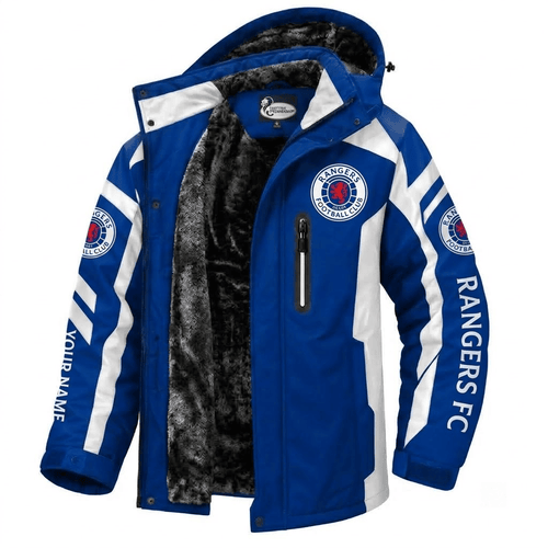 Rangers Scottish Premiership Waterproof Winter Parka Jacket