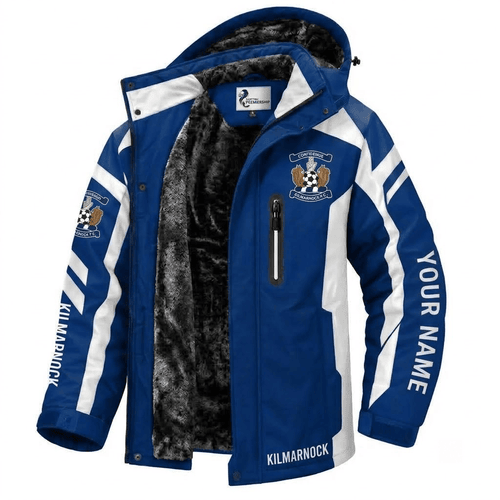 Kilmarnock Scottish Premiership Waterproof Winter Parka Jacket