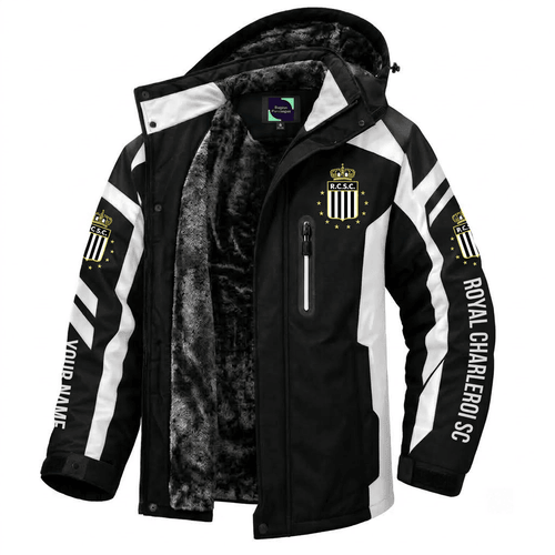 Royal Charleroi SC Belgian Pro League Waterproof Winter Parka Jacket