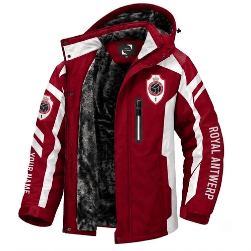 Royal Antwerp Belgian Pro League Waterproof Winter Parka Jacket