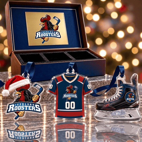 Iserlohn Roosters DEL Team Full Set 3 Acrylic Ornament