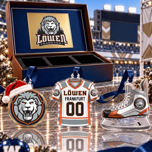 Löwen Frankfurt DEL Team Full Set 3 Acrylic Ornament