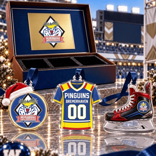 Pinguins Bremerhaven DEL Team Full Set 3 Acrylic Ornament